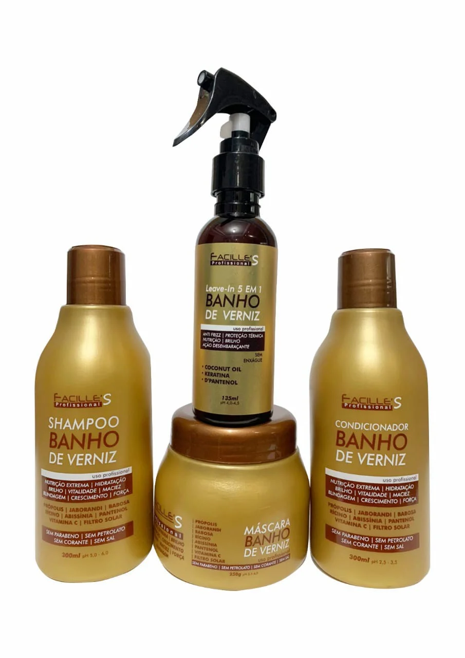 Kit Banho de verniz completo Facilles professional
